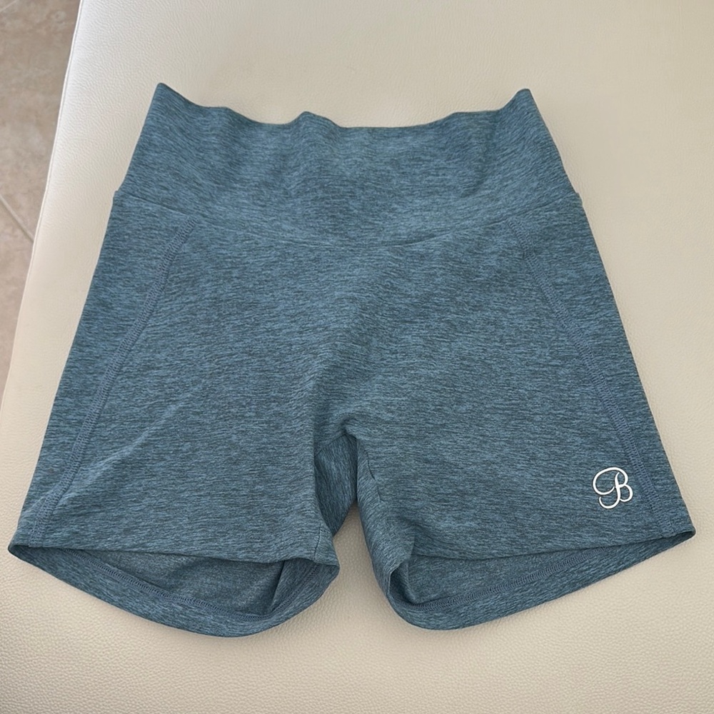 Bombshell blue gym scrunch shorts